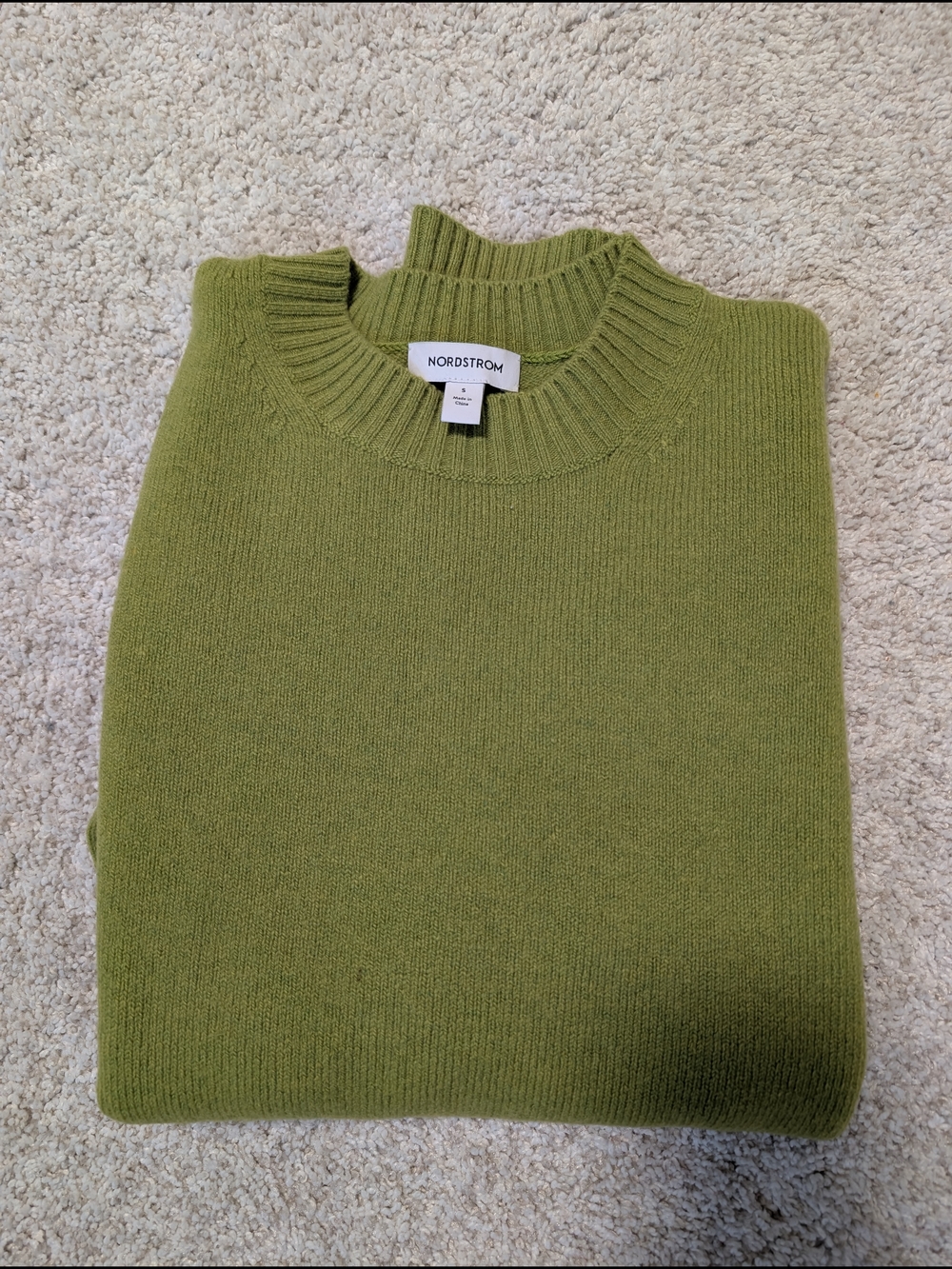 Nordstrom Green Crewneck Sweater